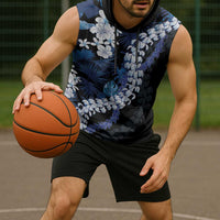 Polu Aloha Hawaii Lei Sleeveless Hoodie Tropical Flowers Elegant Vibe - Polynesian Pride