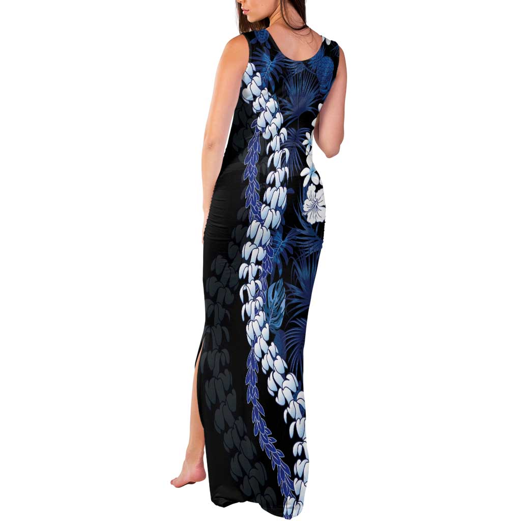 Polu Aloha Hawaii Lei Tank Maxi Dress Tropical Flowers Elegant Vibe - Polynesian Pride