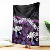 Poni Aloha Hawaii Lei Blanket Tropical Flowers Elegant Vibe - Polynesian Pride