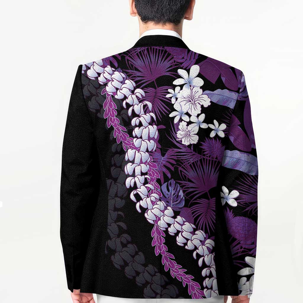 Poni Aloha Hawaii Lei Blazer Tropical Flowers Elegant Vibe - Polynesian Pride