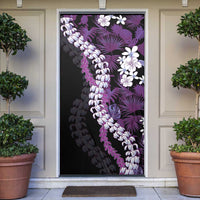 Poni Aloha Hawaii Lei Door Cover Tropical Flowers Elegant Vibe - Polynesian Pride
