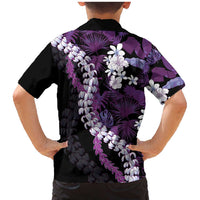 Poni Aloha Hawaii Lei Family Matching Mermaid Dress and Hawaiian Shirt Tropical Flowers Elegant Vibe - Polynesian Pride