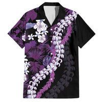 Poni Aloha Hawaii Lei Family Matching Off Shoulder Short Dress and Hawaiian Shirt Tropical Flowers Elegant Vibe - Polynesian Pride
