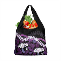 Poni Aloha Hawaii Lei Grocery Bag Tropical Flowers Elegant Vibe - Polynesian Pride