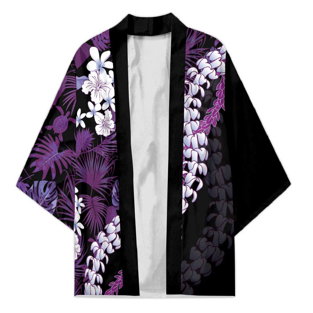 Poni Aloha Hawaii Lei Kimono Tropical Flowers Elegant Vibe - Polynesian Pride
