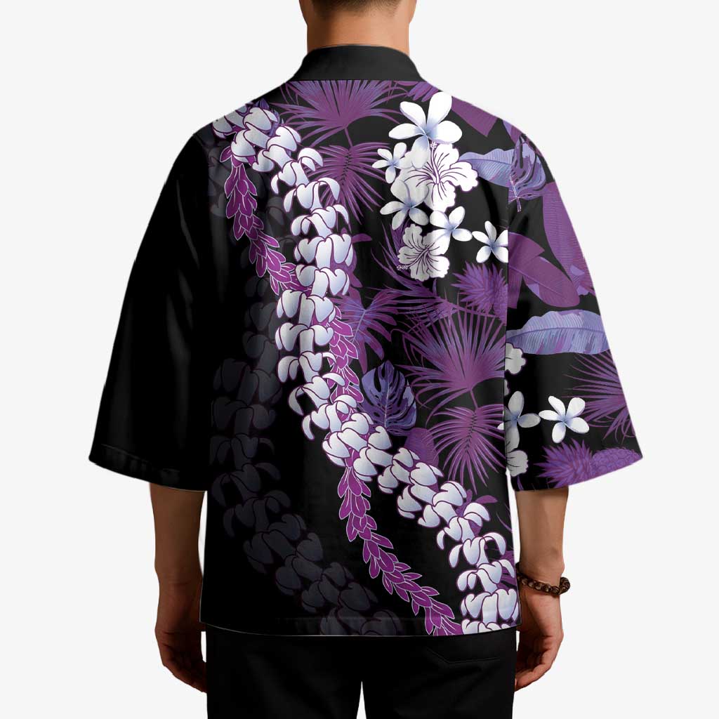Poni Aloha Hawaii Lei Kimono Tropical Flowers Elegant Vibe - Polynesian Pride