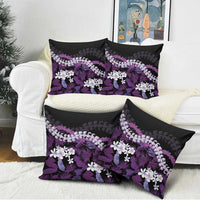 Poni Aloha Hawaii Lei Pillow Cover Tropical Flowers Elegant Vibe - Polynesian Pride