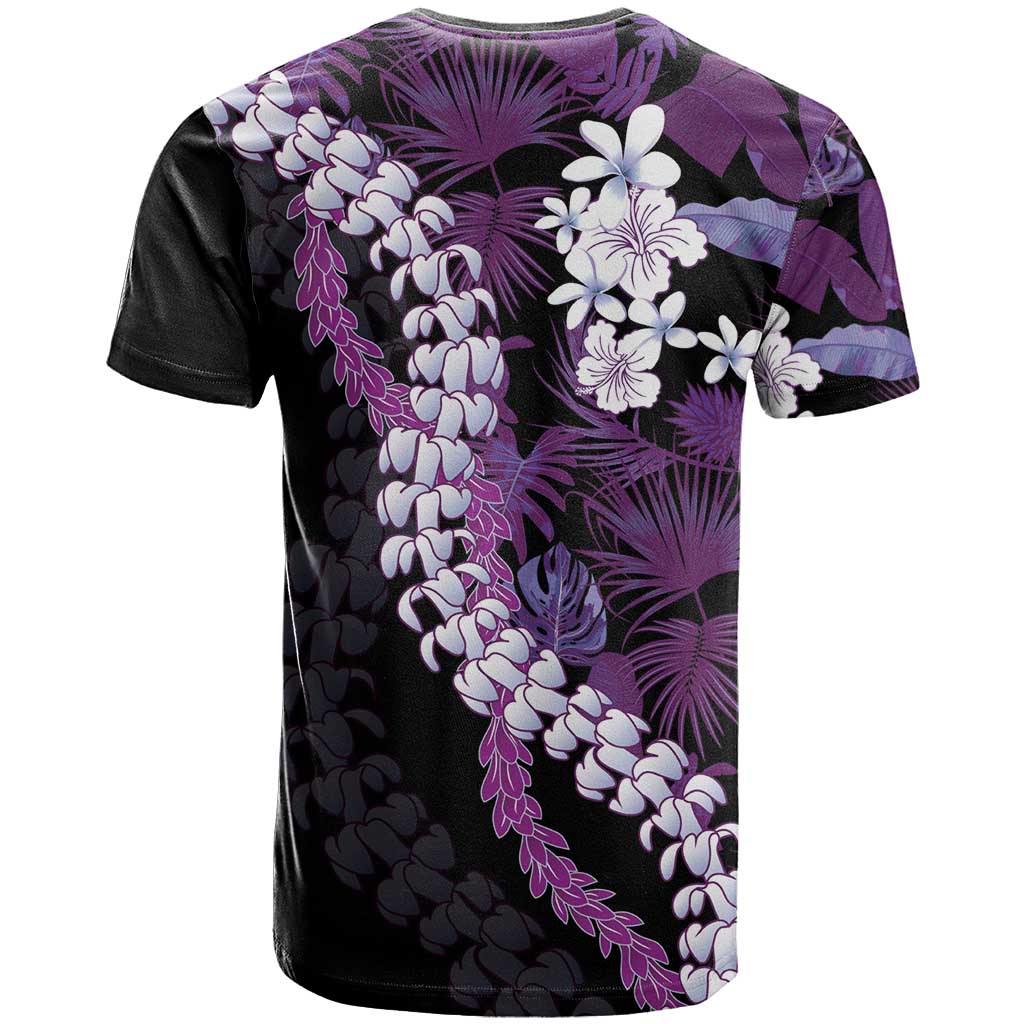 Poni Aloha Hawaii Lei T Shirt Tropical Flowers Elegant Vibe - Polynesian Pride