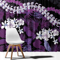 Poni Aloha Hawaii Lei Window Curtain Tropical Flowers Elegant Vibe LT14 - Polynesian Pride