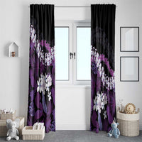 Poni Aloha Hawaii Lei Window Curtain Tropical Flowers Elegant Vibe LT14 - Polynesian Pride