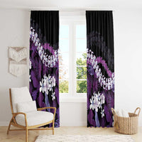 Poni Aloha Hawaii Lei Window Curtain Tropical Flowers Elegant Vibe LT14 - Polynesian Pride