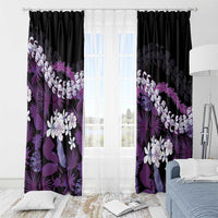 Poni Aloha Hawaii Lei Window Curtain Tropical Flowers Elegant Vibe LT14 - Polynesian Pride