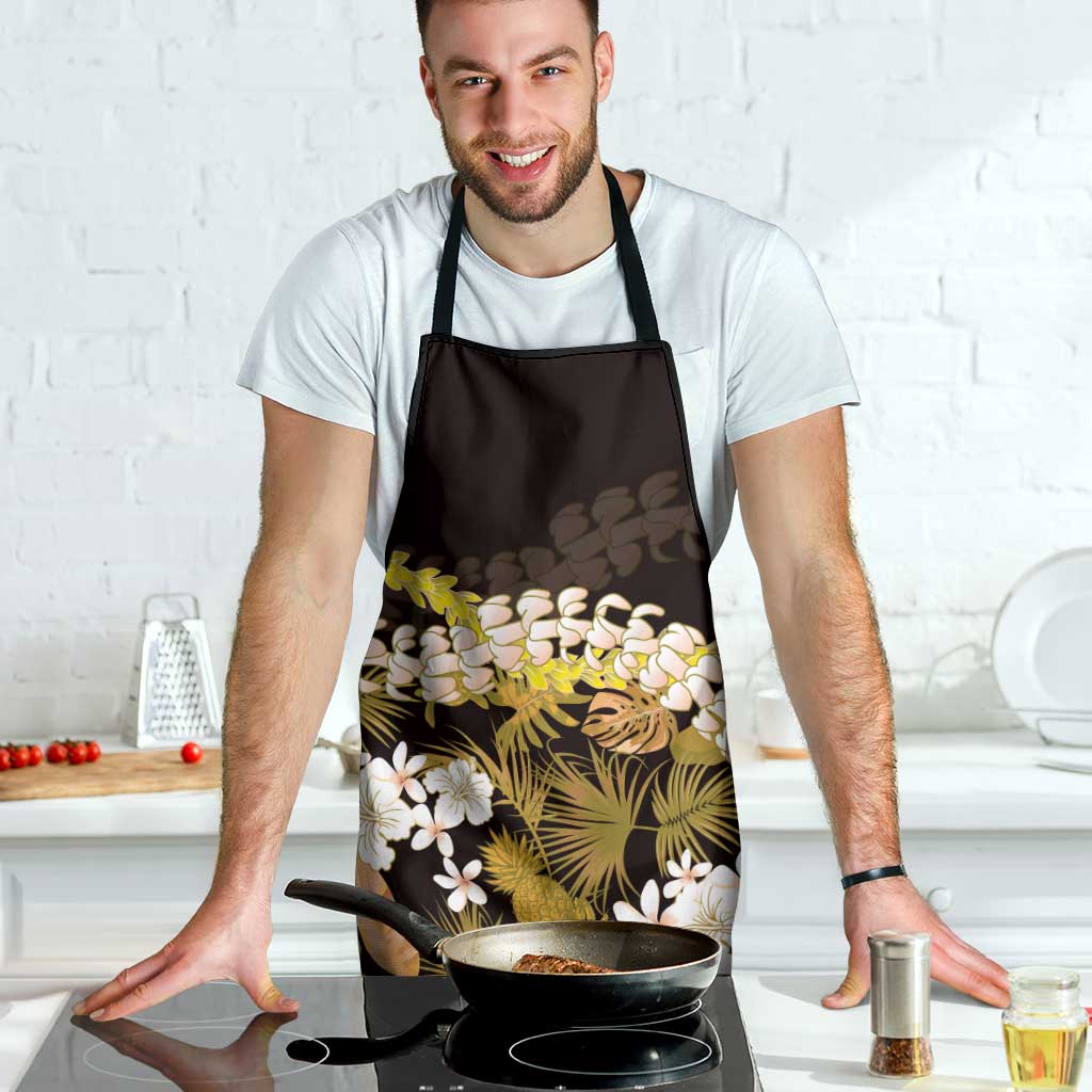 Kula Aloha Hawaii Lei Apron Tropical Flowers Elegant Vibe - Polynesian Pride
