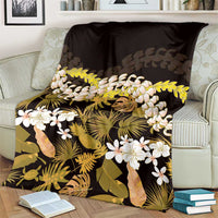 Kula Aloha Hawaii Lei Blanket Tropical Flowers Elegant Vibe - Polynesian Pride
