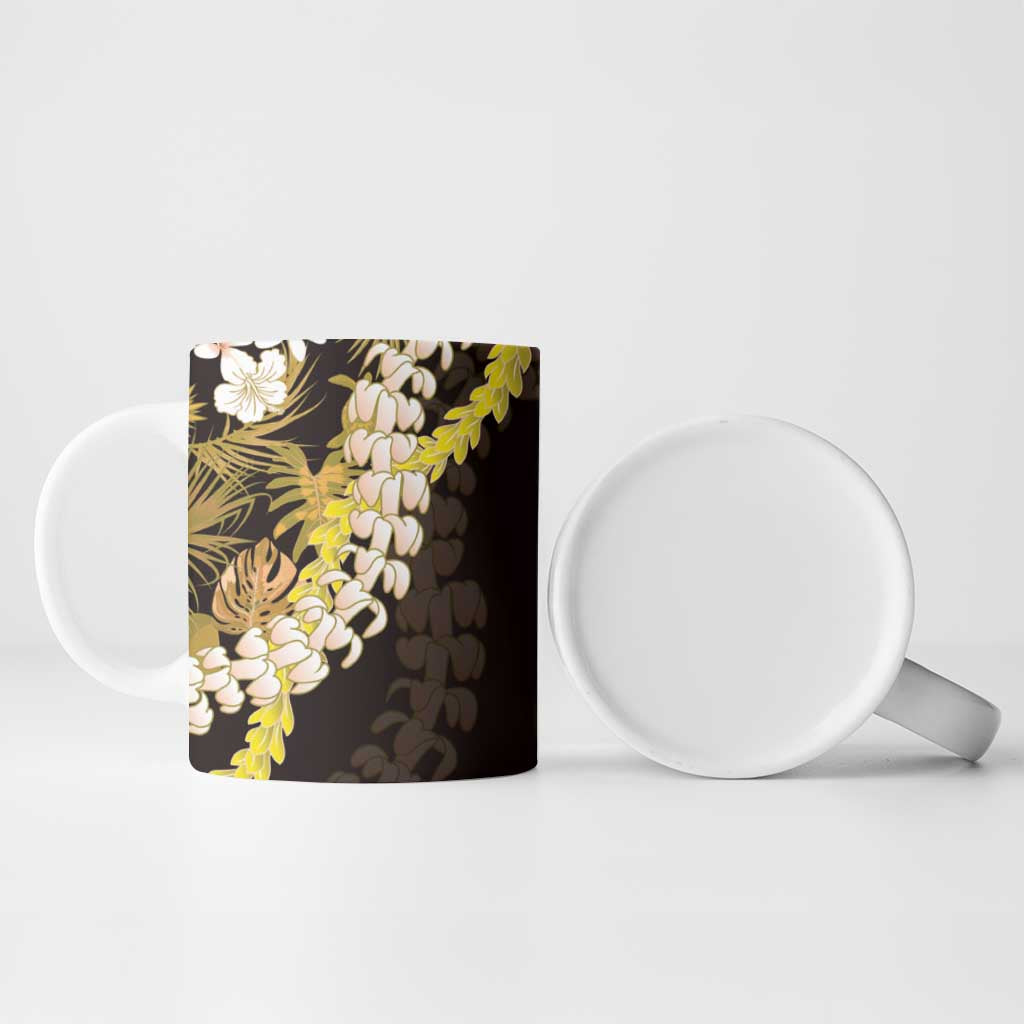 Kula Aloha Hawaii Lei Ceramic Mug Tropical Flowers Elegant Vibe - Polynesian Pride