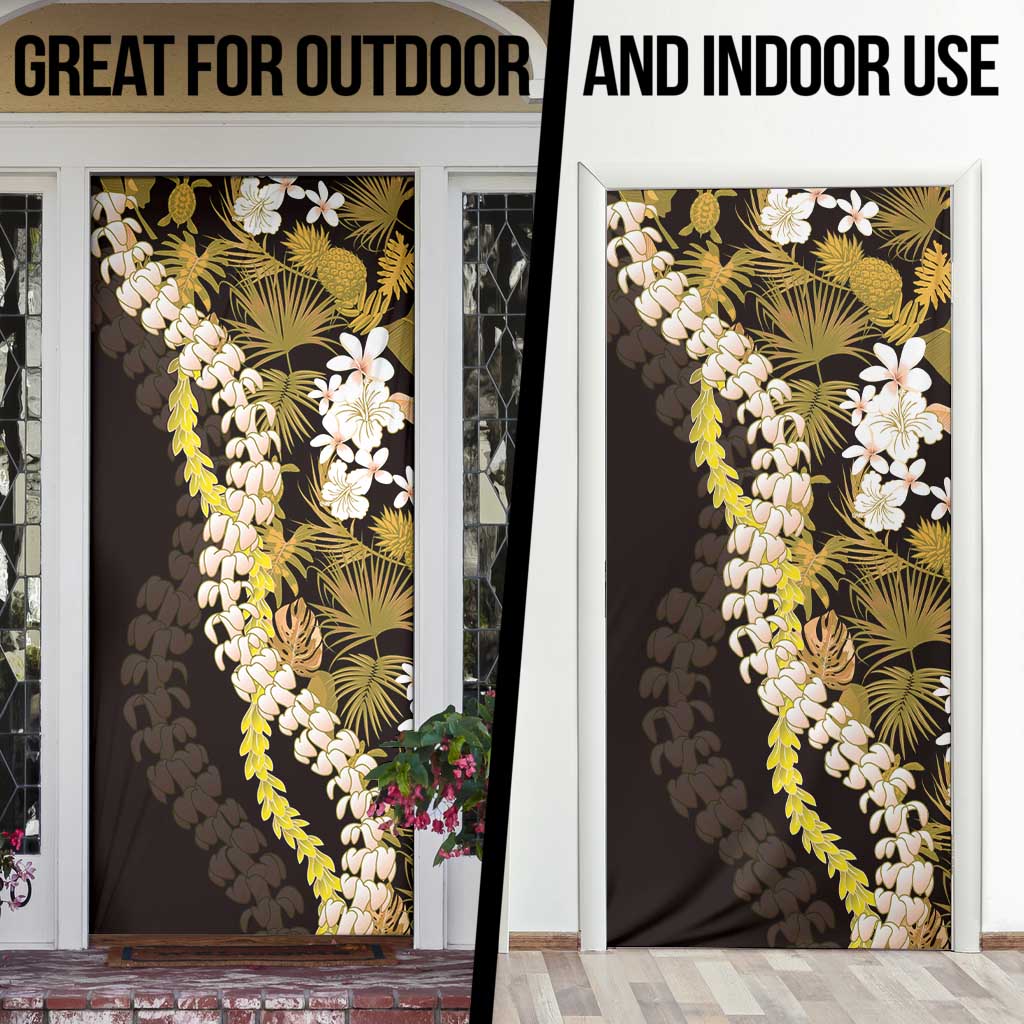 Kula Aloha Hawaii Lei Door Cover Tropical Flowers Elegant Vibe - Polynesian Pride