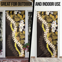 Kula Aloha Hawaii Lei Door Cover Tropical Flowers Elegant Vibe - Polynesian Pride