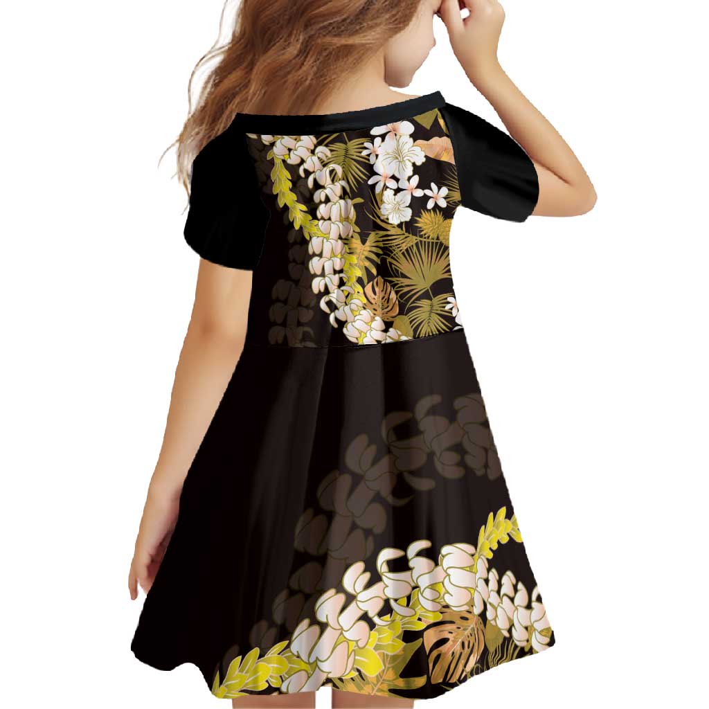 Kula Aloha Hawaii Lei Family Matching Off Shoulder Maxi Dress and Hawaiian Shirt Tropical Flowers Elegant Vibe - Polynesian Pride