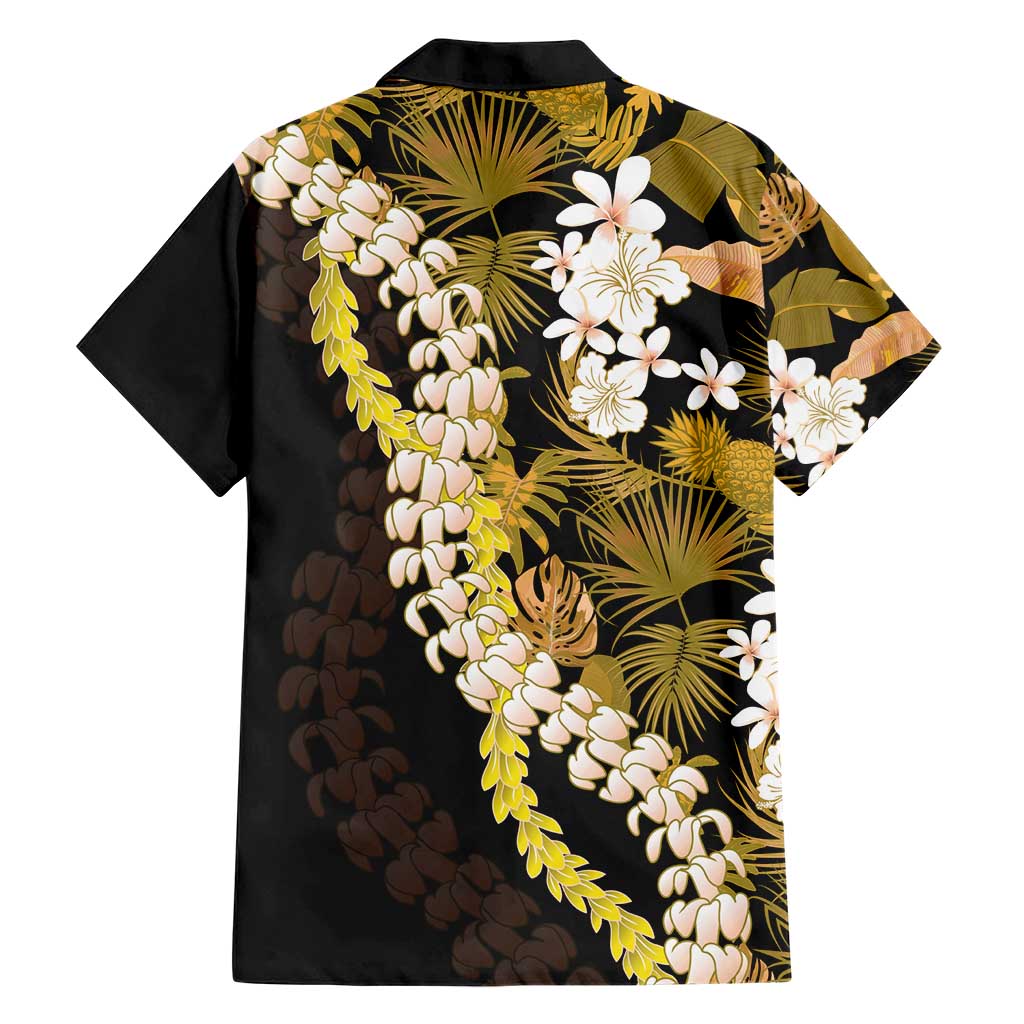 Kula Aloha Hawaii Lei Family Matching Short Sleeve Bodycon Dress and Hawaiian Shirt Tropical Flowers Elegant Vibe - Polynesian Pride