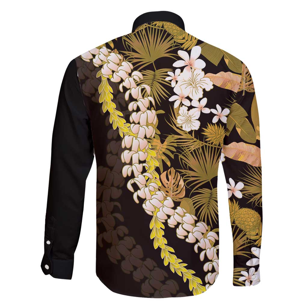 Kula Aloha Hawaii Lei Family Matching Short Sleeve Bodycon Dress and Hawaiian Shirt Tropical Flowers Elegant Vibe - Polynesian Pride