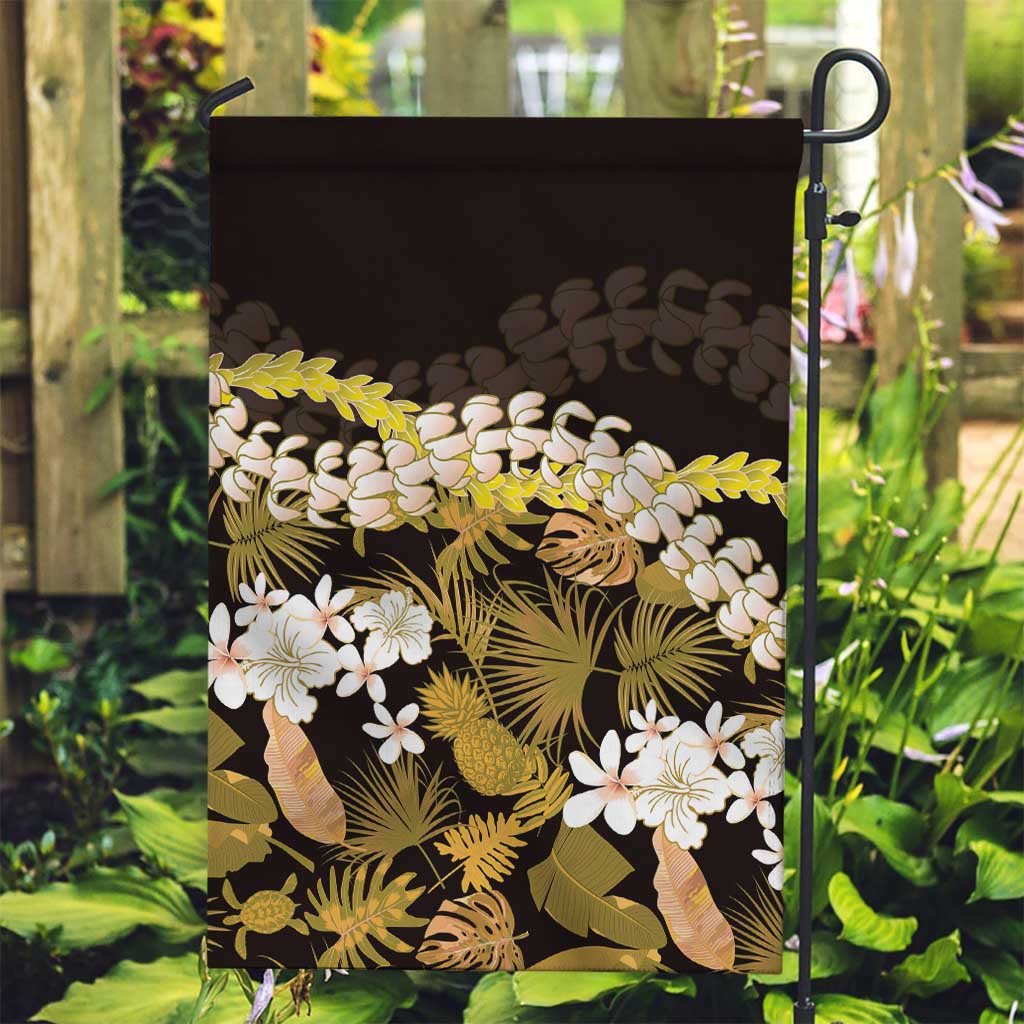 Kula Aloha Hawaii Lei Garden Flag Tropical Flowers Elegant Vibe - Polynesian Pride
