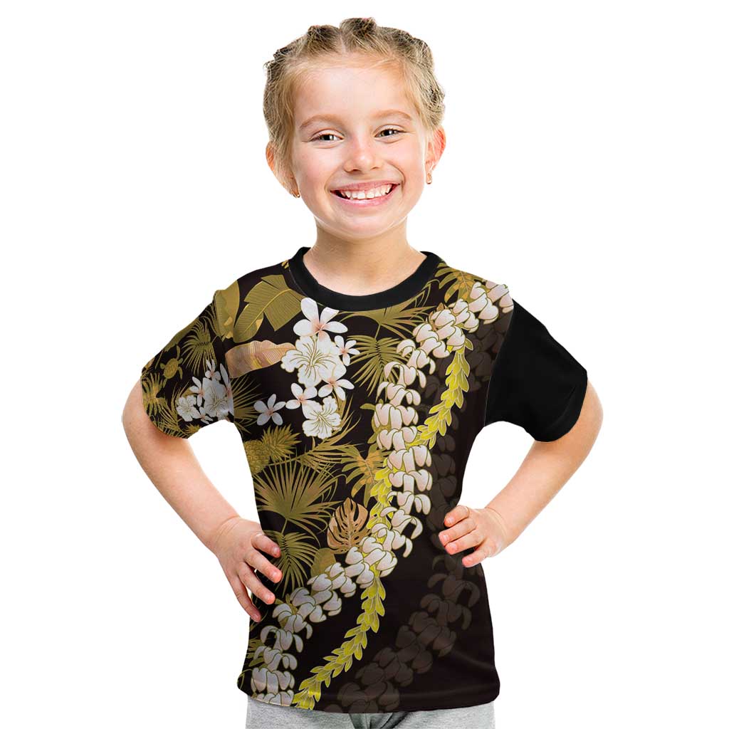 Kula Aloha Hawaii Lei Kid T Shirt Tropical Flowers Elegant Vibe - Polynesian Pride