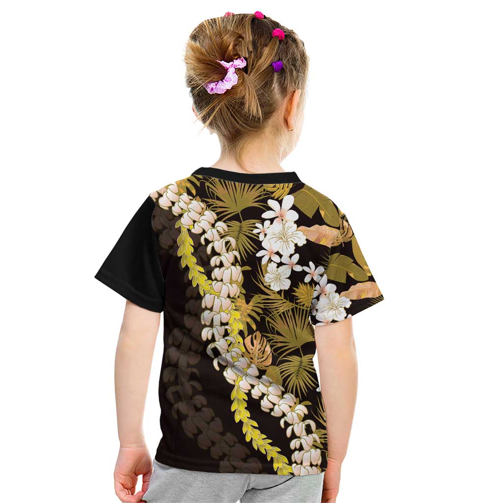 Kula Aloha Hawaii Lei Kid T Shirt Tropical Flowers Elegant Vibe - Polynesian Pride