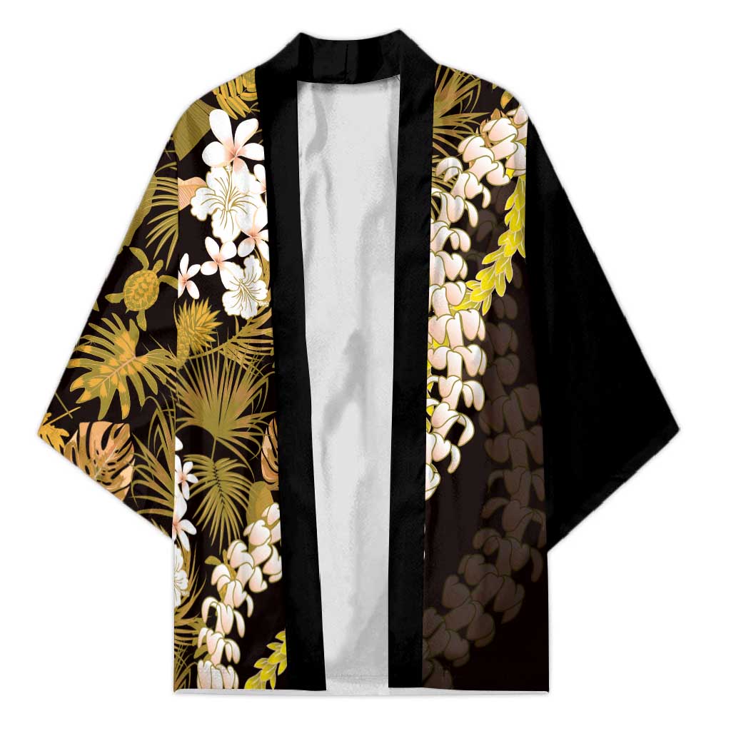 Kula Aloha Hawaii Lei Kimono Tropical Flowers Elegant Vibe - Polynesian Pride