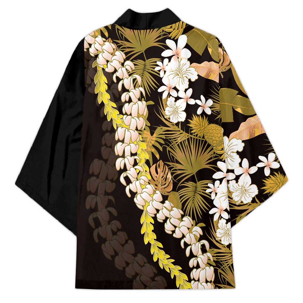 Kula Aloha Hawaii Lei Kimono Tropical Flowers Elegant Vibe - Polynesian Pride