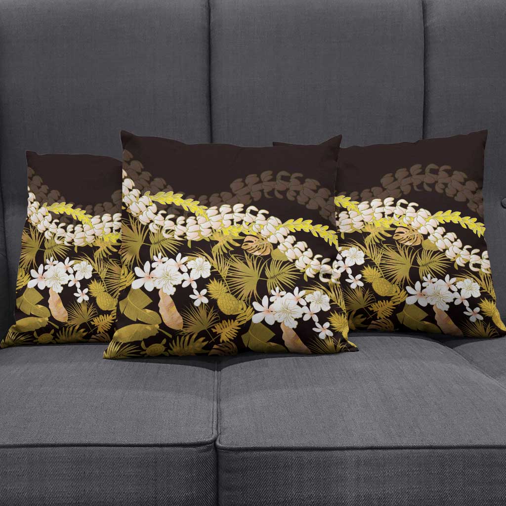 Kula Aloha Hawaii Lei Pillow Cover Tropical Flowers Elegant Vibe - Polynesian Pride