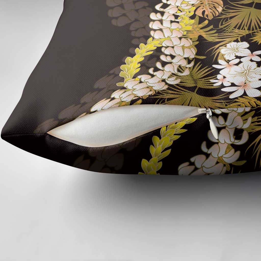 Kula Aloha Hawaii Lei Pillow Cover Tropical Flowers Elegant Vibe - Polynesian Pride