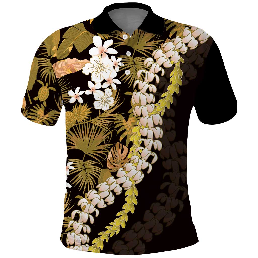 Kula Aloha Hawaii Lei Polo Shirt Tropical Flowers Elegant Vibe - Polynesian Pride