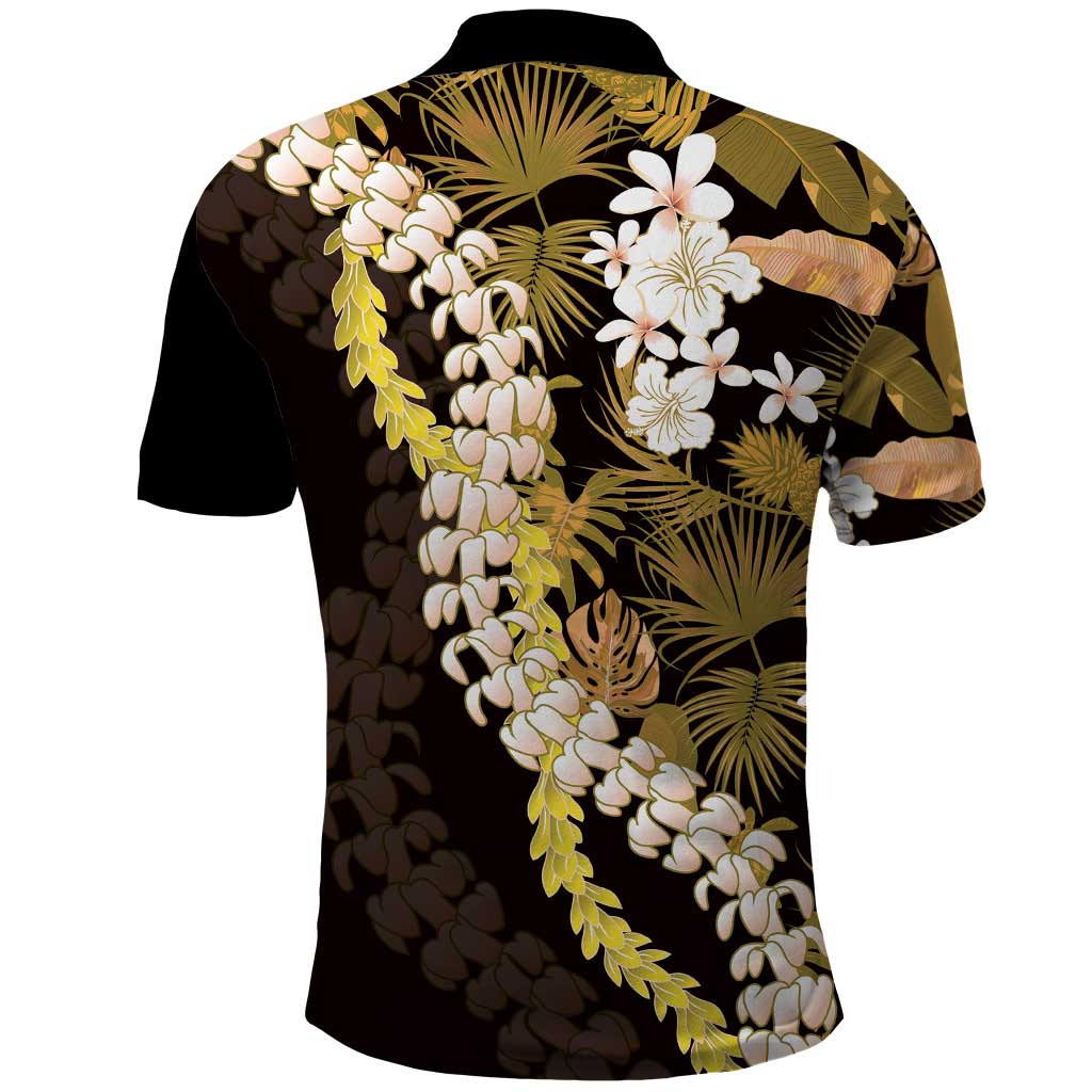 Kula Aloha Hawaii Lei Polo Shirt Tropical Flowers Elegant Vibe - Polynesian Pride