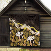 Kula Aloha Hawaii Lei Quilt Tropical Flowers Elegant Vibe - Polynesian Pride
