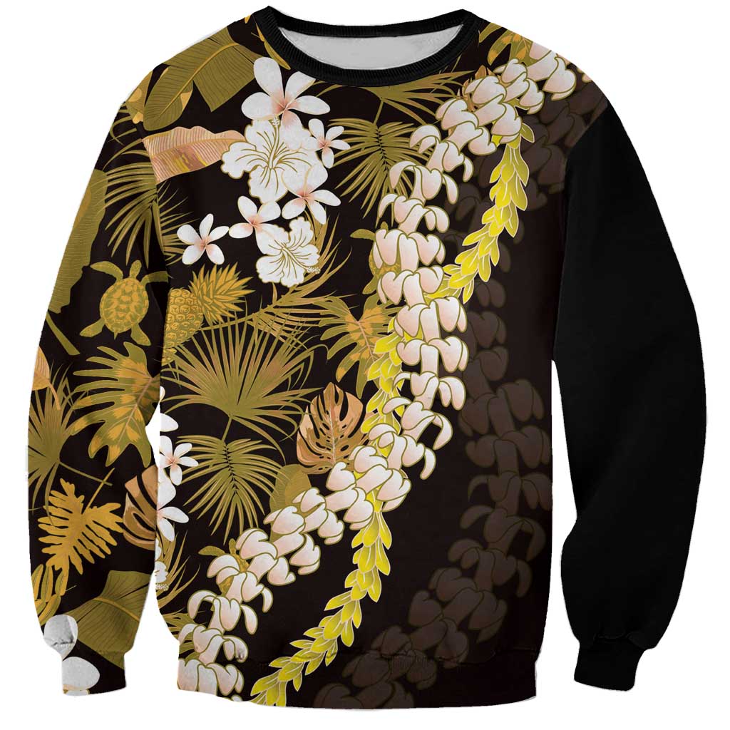Kula Aloha Hawaii Lei Sweatshirt Tropical Flowers Elegant Vibe - Polynesian Pride