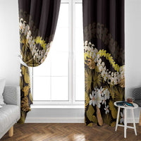 Kula Aloha Hawaii Lei Window Curtain Tropical Flowers Elegant Vibe LT14 - Polynesian Pride