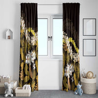Kula Aloha Hawaii Lei Window Curtain Tropical Flowers Elegant Vibe LT14 - Polynesian Pride