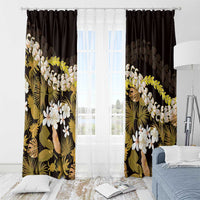 Kula Aloha Hawaii Lei Window Curtain Tropical Flowers Elegant Vibe LT14 - Polynesian Pride