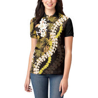 Kula Aloha Hawaii Lei Women Polo Shirt Tropical Flowers Elegant Vibe - Polynesian Pride