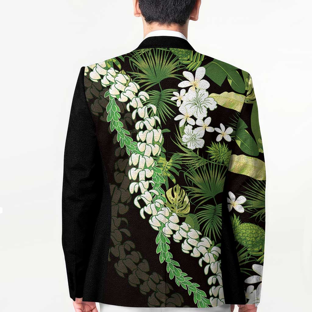 Omaomao Aloha Hawaii Lei Blazer Tropical Flowers Elegant Vibe - Polynesian Pride
