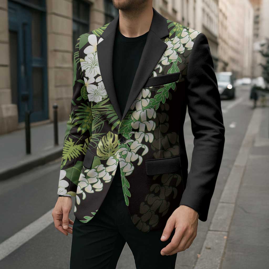 Omaomao Aloha Hawaii Lei Blazer Tropical Flowers Elegant Vibe - Polynesian Pride