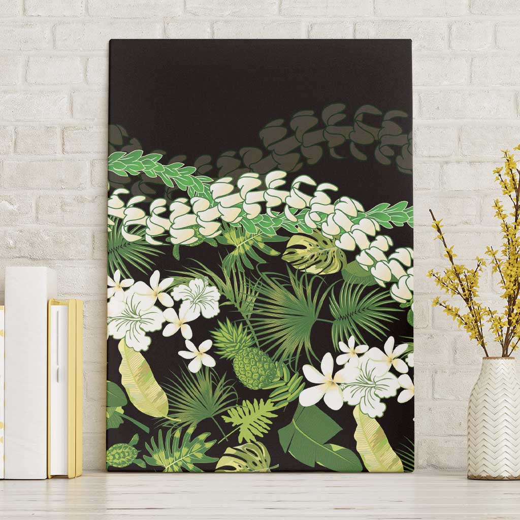 Omaomao Aloha Hawaii Lei Canvas Wall Art Tropical Flowers Elegant Vibe - Polynesian Pride