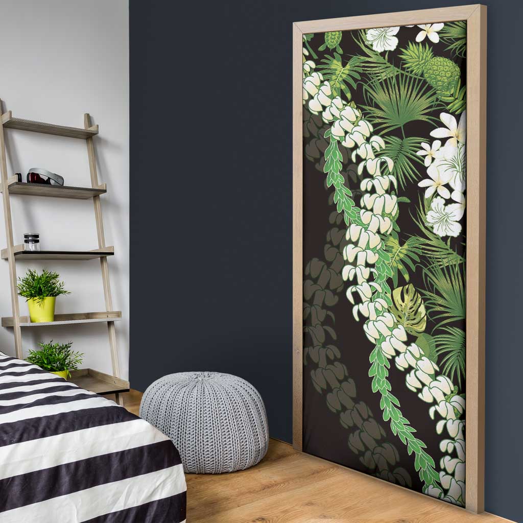 Omaomao Aloha Hawaii Lei Door Cover Tropical Flowers Elegant Vibe - Polynesian Pride