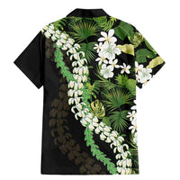Omaomao Aloha Hawaii Lei Family Matching Mermaid Dress and Hawaiian Shirt Tropical Flowers Elegant Vibe - Polynesian Pride
