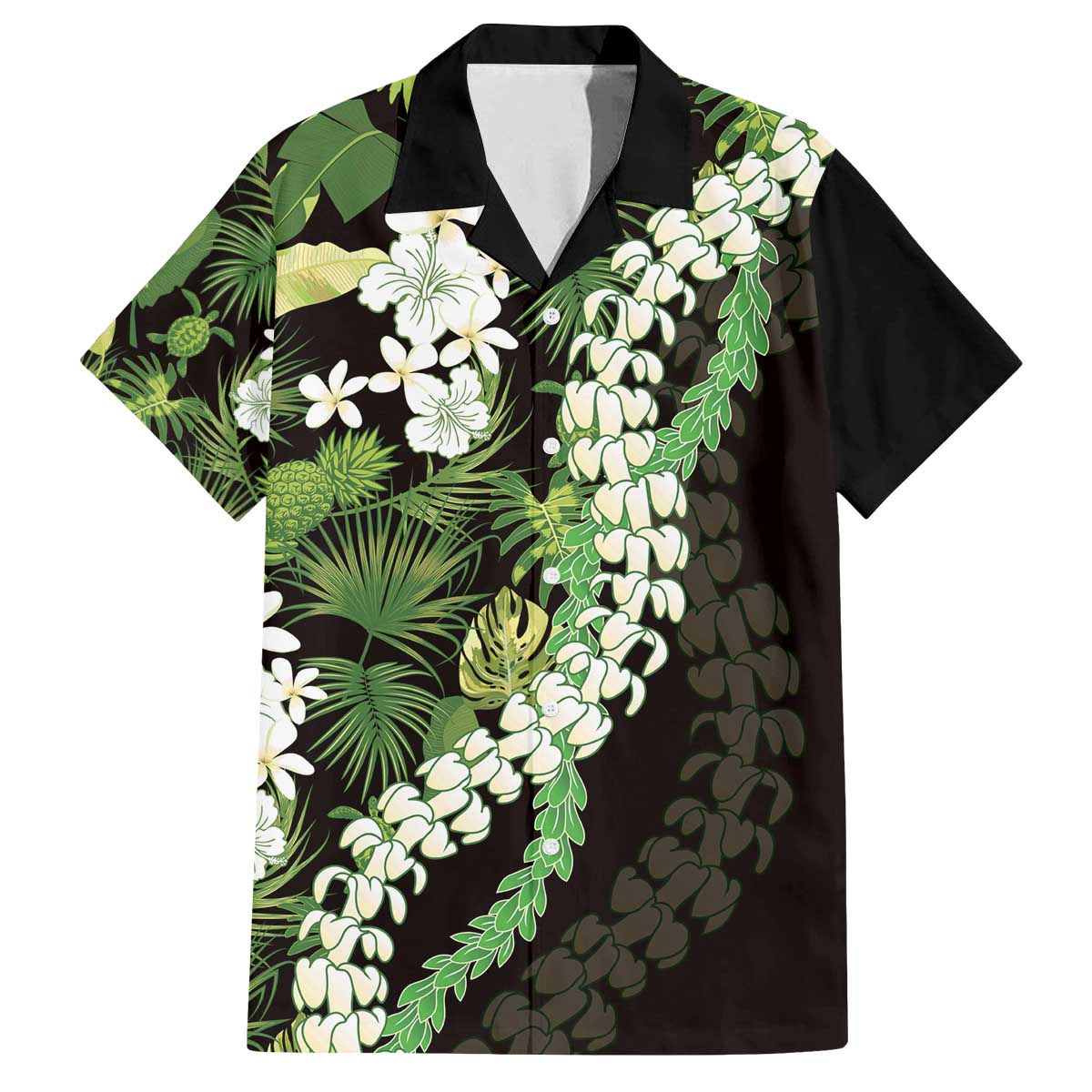 Omaomao Aloha Hawaii Lei Family Matching Off The Shoulder Long Sleeve Dress and Hawaiian Shirt Tropical Flowers Elegant Vibe - Polynesian Pride