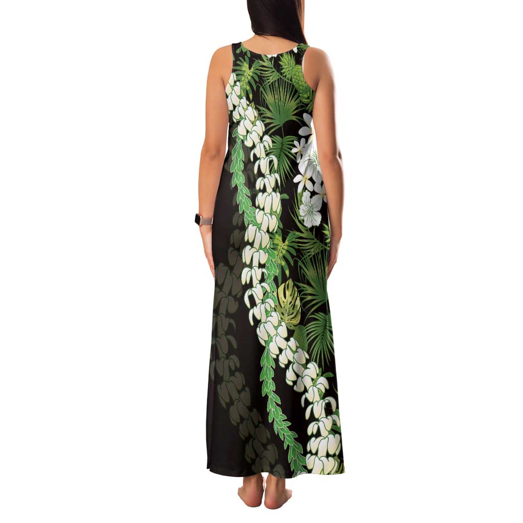 Omaomao Aloha Hawaii Lei Family Matching Tank Maxi Dress and Hawaiian Shirt Tropical Flowers Elegant Vibe - Polynesian Pride