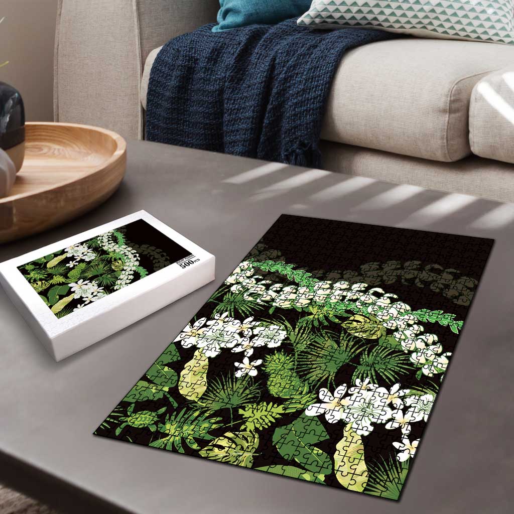 Omaomao Aloha Hawaii Lei Puzzle Tropical Flowers Elegant Vibe - Polynesian Pride