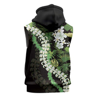Omaomao Aloha Hawaii Lei Sleeveless Hoodie Tropical Flowers Elegant Vibe - Polynesian Pride