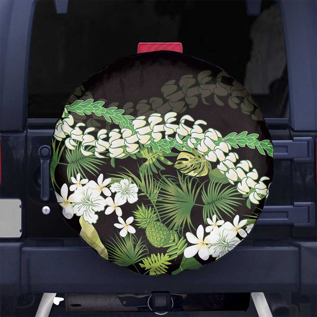 Omaomao Aloha Hawaii Lei Spare Tire Cover Tropical Flowers Elegant Vibe - Polynesian Pride