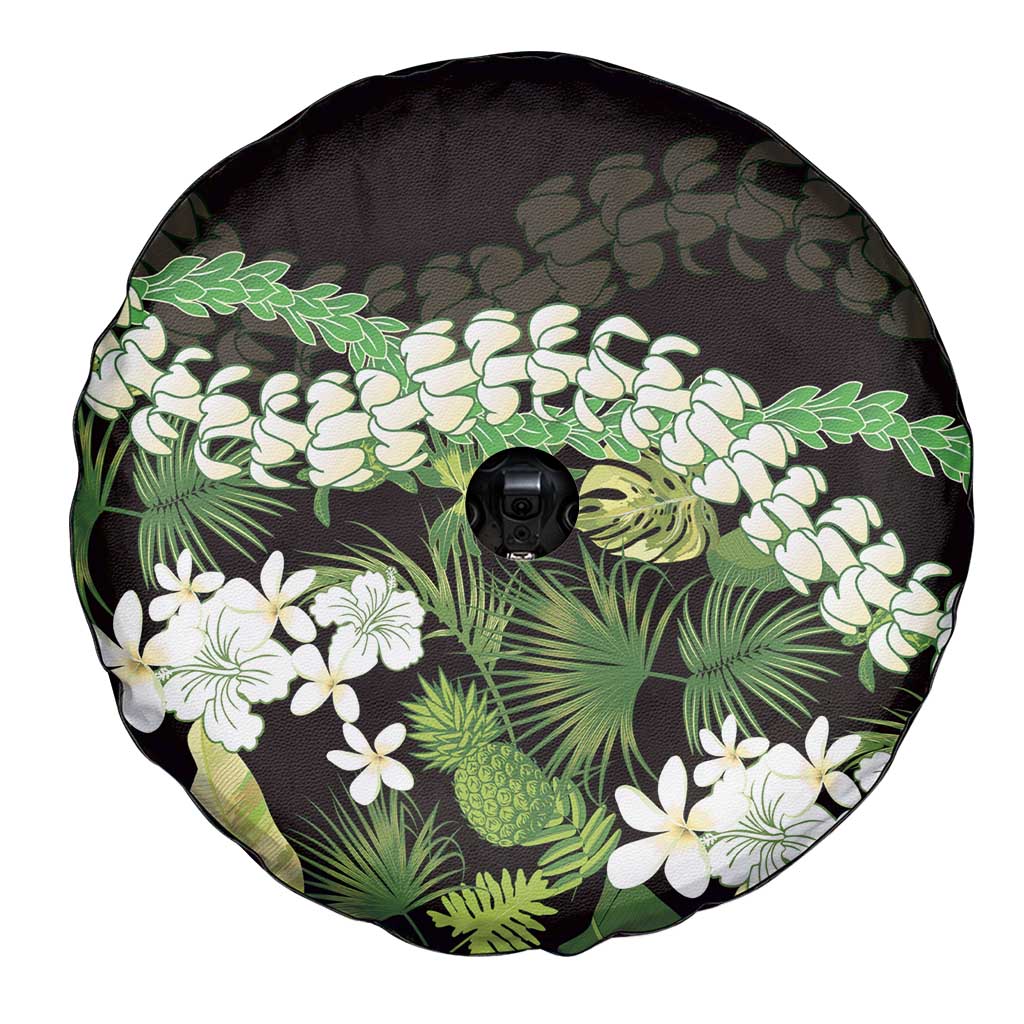 Omaomao Aloha Hawaii Lei Spare Tire Cover Tropical Flowers Elegant Vibe - Polynesian Pride